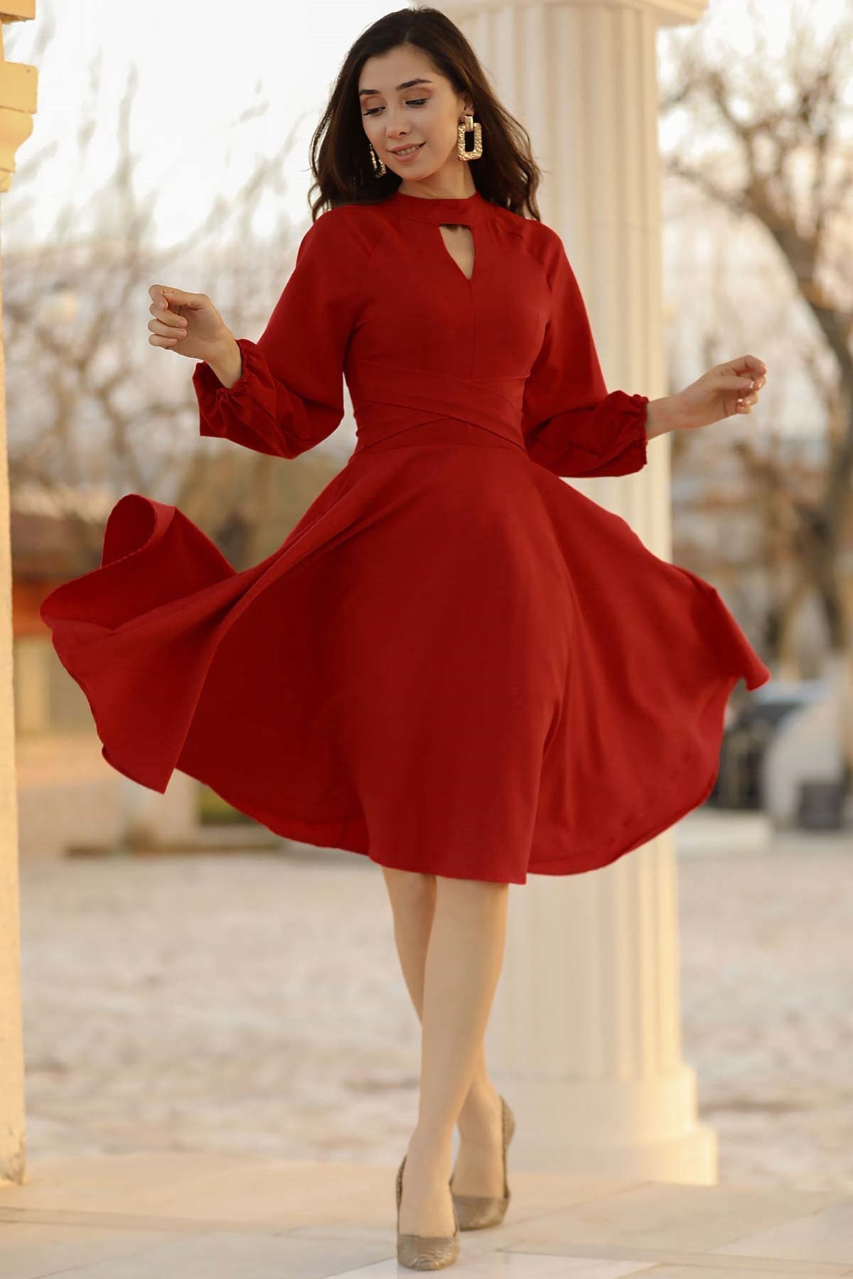 short red dress
